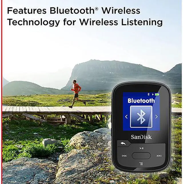 Alt view image 4 of 6 - SanDisk 1.44" Blue 16GB MP3 Player SDMX28-016G-G46B