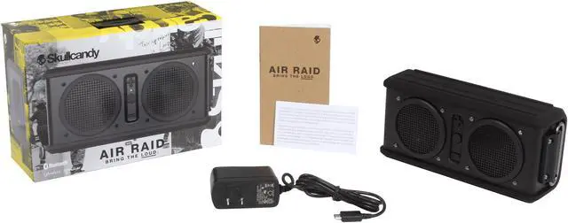 Alt view image 6 of 6 - Skullcandy S7ARFW-343 Air Raid Bluetooth Speaker for Bluetooth-Enabled Devices, Black