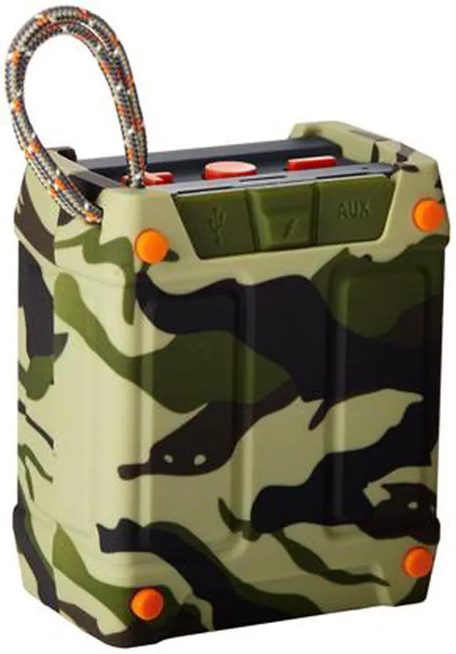 Alt view image 2 of 6 - SkullCandy S7SHHW-473 Shrapnel Water-resistant Drop-proof Bluetooth Portable Speaker with On-Board Mic