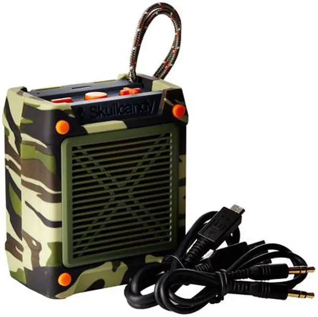 Alt view image 6 of 6 - SkullCandy S7SHHW-473 Shrapnel Water-resistant Drop-proof Bluetooth Portable Speaker with On-Board Mic