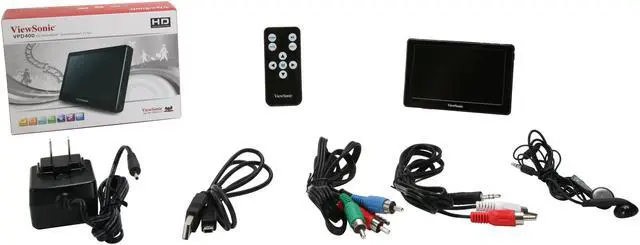 Alt view image 8 of 8 - ViewSonic 4.3" VPD400-508 Black HD MovieBook 800x480 video output to HD 720p 8GB w/Micro SD memory expansion support most video/audio formats