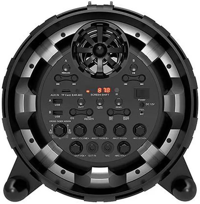 Alt view image 3 of 4 - Blackmore BTU-5008-B Portable Amplified Bluetooth PA Speaker with Cross Fader for Live Music Mixing