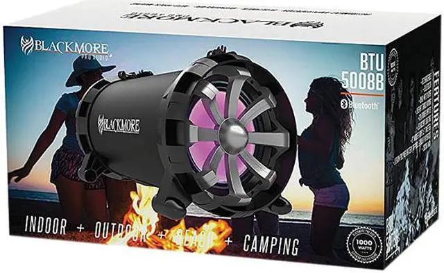 Alt view image 4 of 4 - Blackmore BTU-5008-B Portable Amplified Bluetooth PA Speaker with Cross Fader for Live Music Mixing