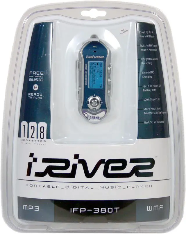 Alt view image 4 of 4 - iRiver Blue 128MB MP3 Player IFP-380T