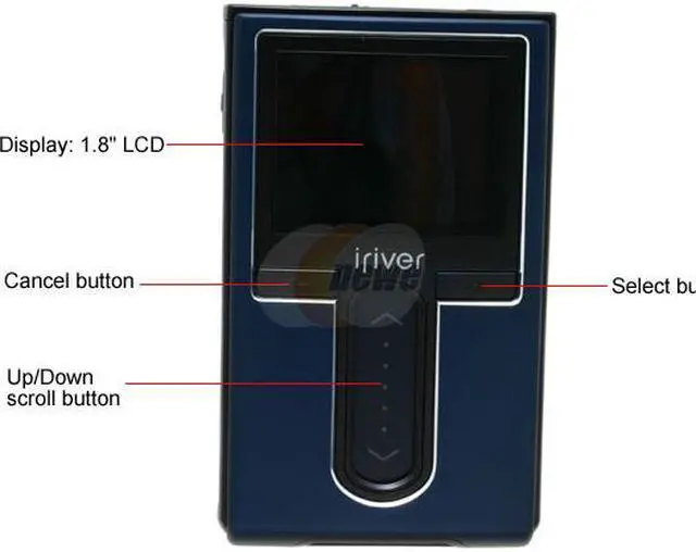 Alt view image 2 of 9 - iRiver H10 1.8" Blue 20GB MP3 Player H10BLUE20GB