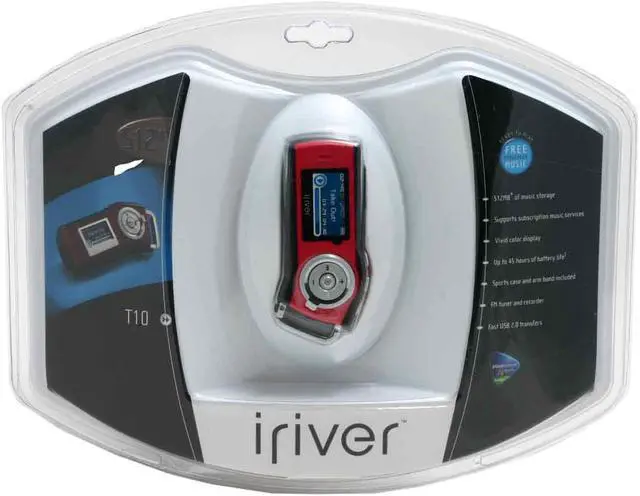 Alt view image 3 of 3 - iRiver T10 Red 512MB MP3 Player T10512MB