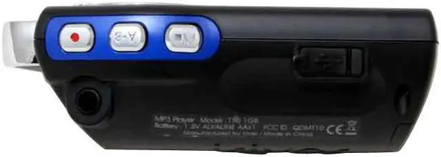 Alt view image 3 of 7 - iRiver T10 Blue 1GB MP3 Player T101GB