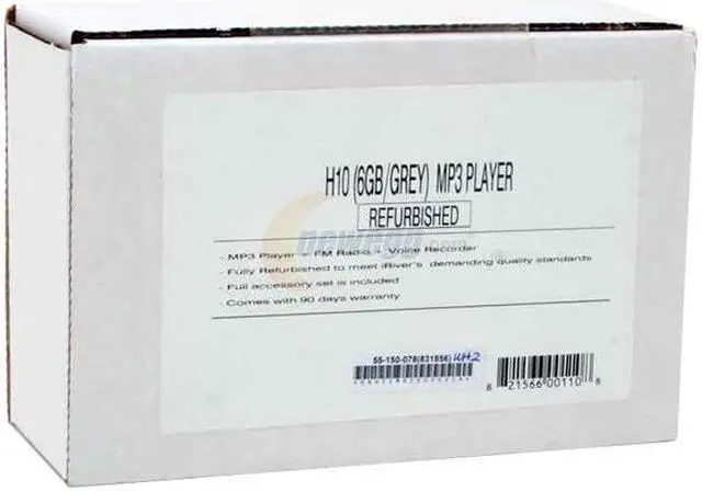 Alt view image 9 of 9 - iRiver H10 Gray 6GB MP3 Player H10GREY6GB