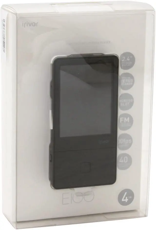 Alt view image 13 of 13 - iRiver E100 2.4" Black 4GB MP3 / MP4 Player