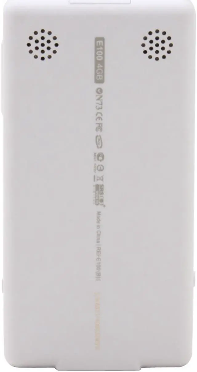 Alt view image 5 of 13 - iRiver E100 2.4" White 4GB MP3 / MP4 Player