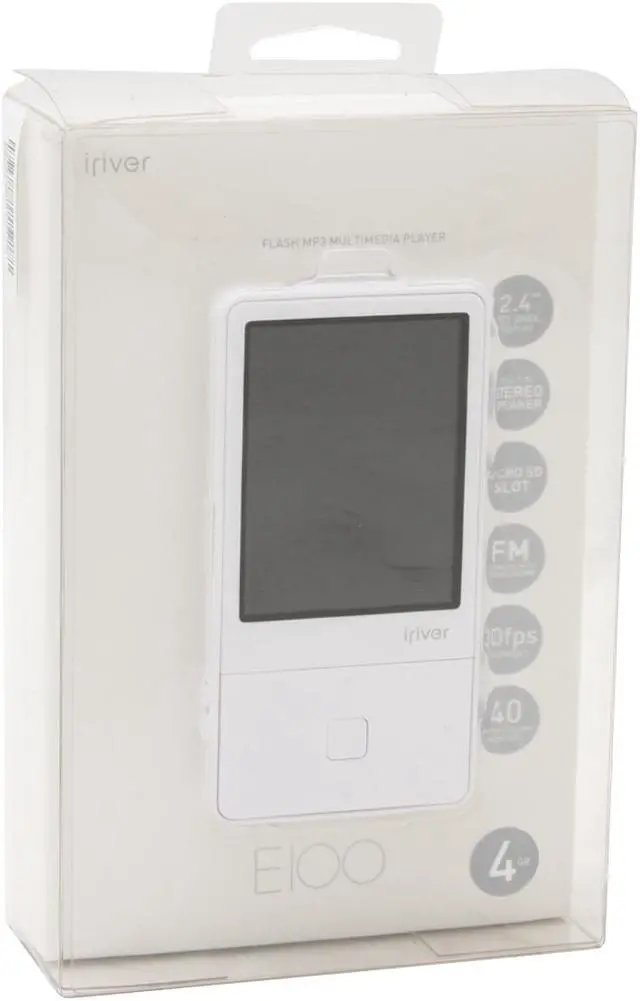 Alt view image 13 of 13 - iRiver E100 2.4" White 4GB MP3 / MP4 Player