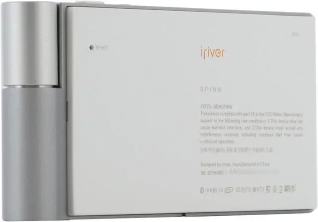 Alt view image 4 of 12 - iRiver 3.3" Silver 8GB MP3 / MP4 Player SPINN