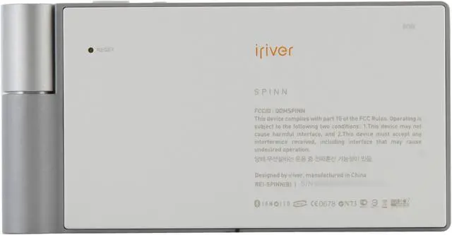 Alt view image 5 of 12 - iRiver 3.3" Silver 8GB MP3 / MP4 Player SPINN