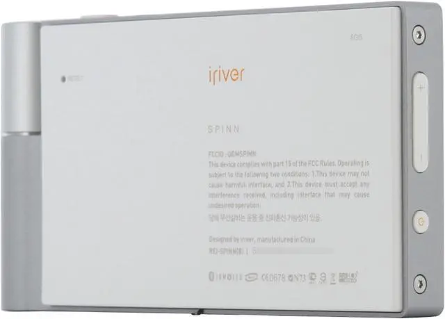 Alt view image 6 of 12 - iRiver 3.3" Silver 8GB MP3 / MP4 Player SPINN