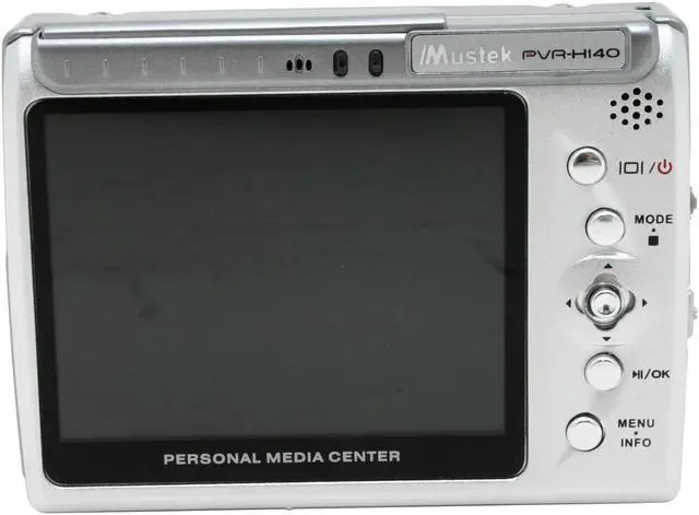 Alt view image 2 of 11 - Mustek 3.6" Silver 40GB MP3 / MP4 Player PVR-H140