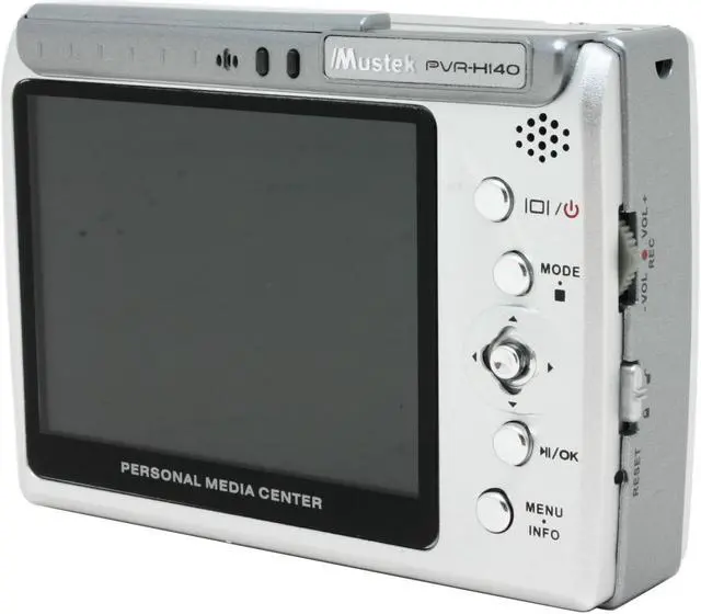 Alt view image 3 of 11 - Mustek 3.6" Silver 40GB MP3 / MP4 Player PVR-H140