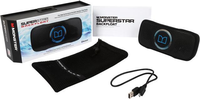 Alt view image 7 of 7 - Monster SuperStar BackFloat Bluetooth Speaker-Neon Blue