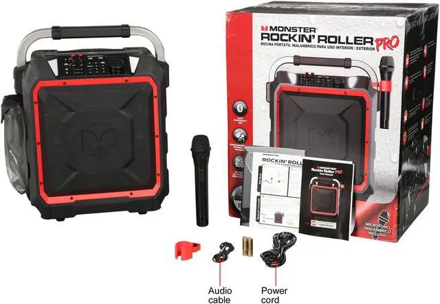 Alt view image 7 of 7 - Monster Cable RR-PRO Rockin Roller Pro Portable Indoor/Outdoor Wireless Speaker
