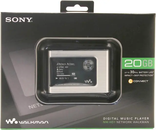 Alt view image 2 of 2 - SONY Silver 20GB MP3 Player NW-HD1 20GB