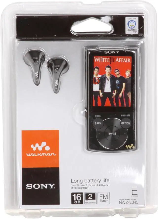 Alt view image 5 of 5 - Sony Walkman "E Series" 16GB MP3/MP4 Player NWZ-E345, Black