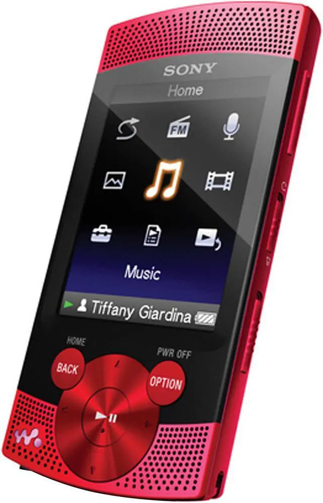 Alt view image 2 of 3 - Sony Walkman "S Series" 16GB MP3/MP4 Player NWZ-S545, Red