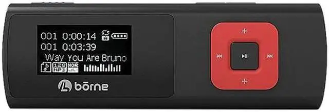 Alt view image 2 of 2 - Borne 1.0" MP350-MX 4GB Stick MP3 Player w/ LCD Display Voice RCDR (Mix colors)