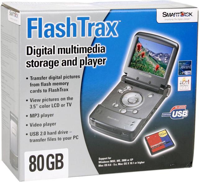 Alt view image 9 of 9 - SMARTDISK 3.5" Black 80GB MP3 / MP4 Player FTX80