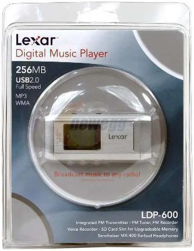 Alt view image 2 of 2 - Lexar Silver 256MB MP3 Player MPA256-231