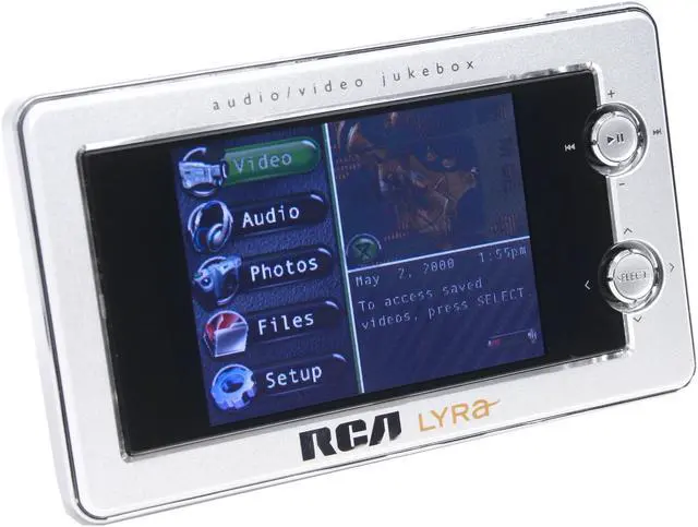 Alt view image 3 of 8 - RCA 3.5" Silver 20GB MP3 / MP4 Player RD2780