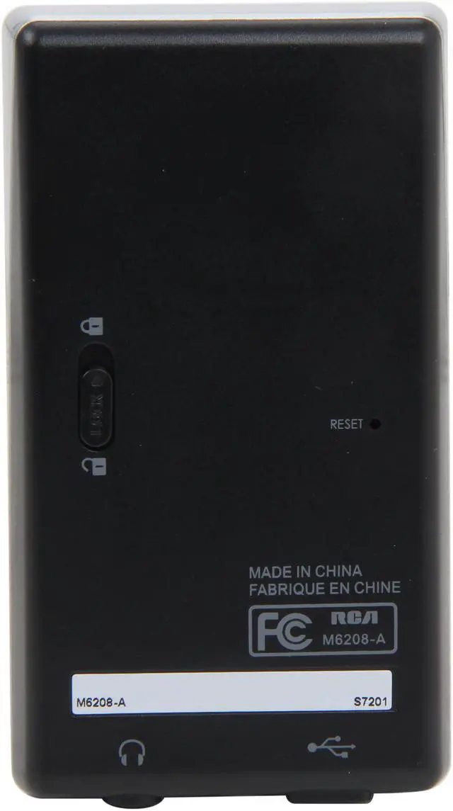 Alt view image 3 of 8 - RCA 2.0" Black 8GB MP3 / MP4 Player M6208