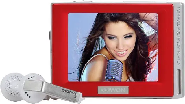 Main image of COWON D2 2.5" Red 4GB MP3 / MP4 Player