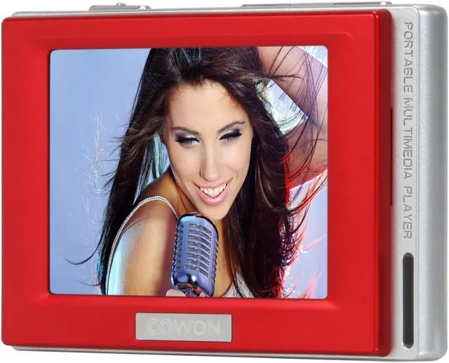 Alt view image 2 of 12 - COWON D2 2.5" Red 4GB MP3 / MP4 Player