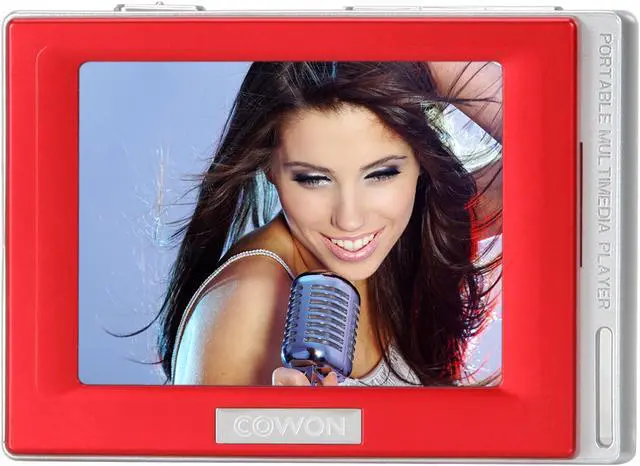 Alt view image 9 of 12 - COWON D2 2.5" Red 4GB MP3 / MP4 Player
