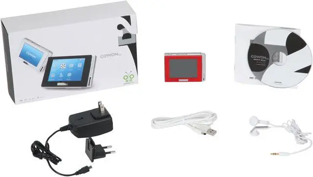 Alt view image 12 of 12 - COWON D2 2.5" Red 4GB MP3 / MP4 Player