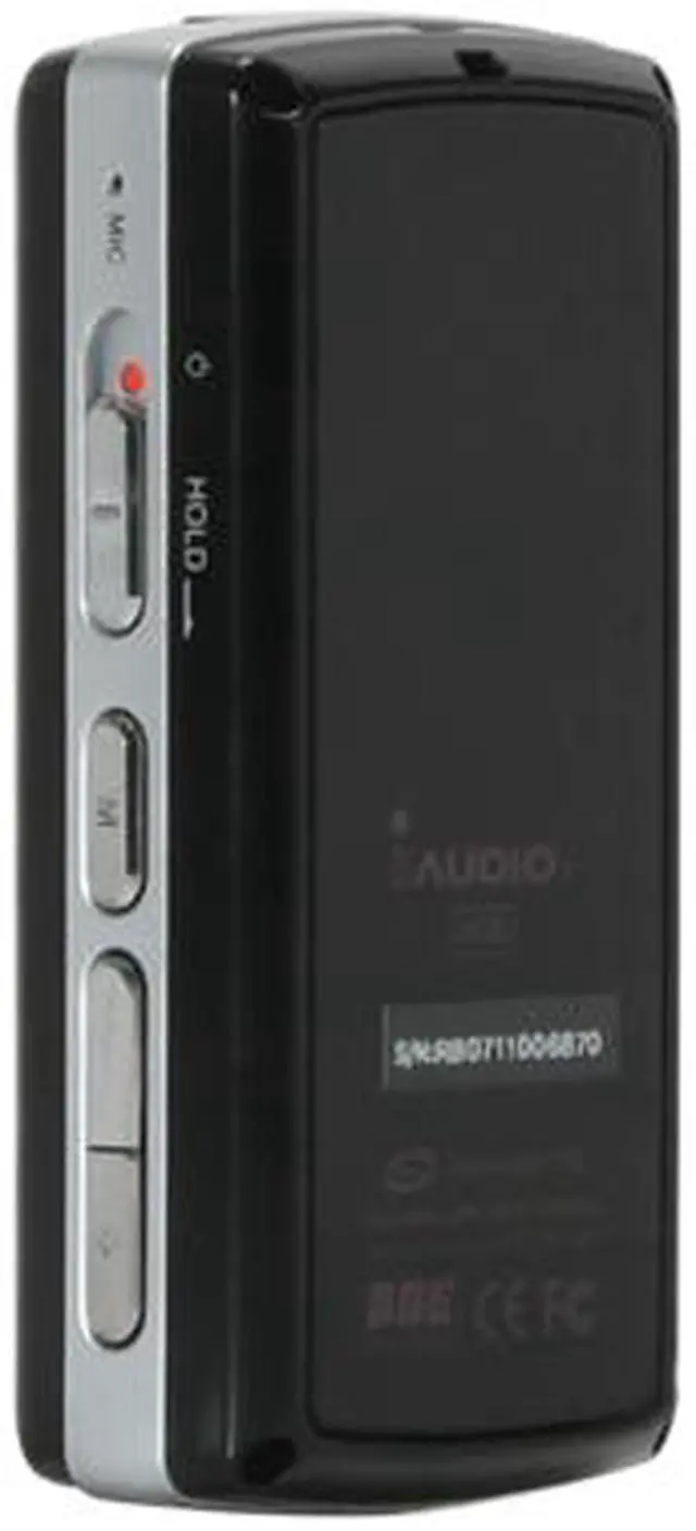 Alt view image 4 of 12 - COWON iAUDIO 7 1.3" Black & Silver Side 4GB MP3 Player I7-04SL
