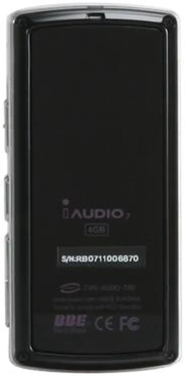 Alt view image 5 of 12 - COWON iAUDIO 7 1.3" Black & Silver Side 4GB MP3 Player I7-04SL