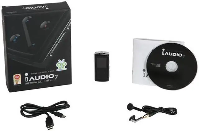 Alt view image 12 of 12 - COWON iAUDIO 7 1.3" Black & Silver Side 4GB MP3 Player I7-04SL