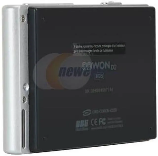 Alt view image 4 of 12 - COWON D2 2.5" Black 8GB MP3 / MP4 Player
