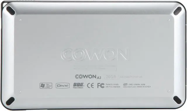 Alt view image 5 of 12 - COWON A3 4" Silver 30GB MP3 / MP4 Player