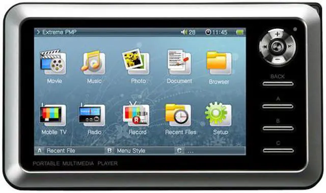Alt view image 2 of 12 - COWON A3 4" Silver 60GB MP3 / MP4 Player
