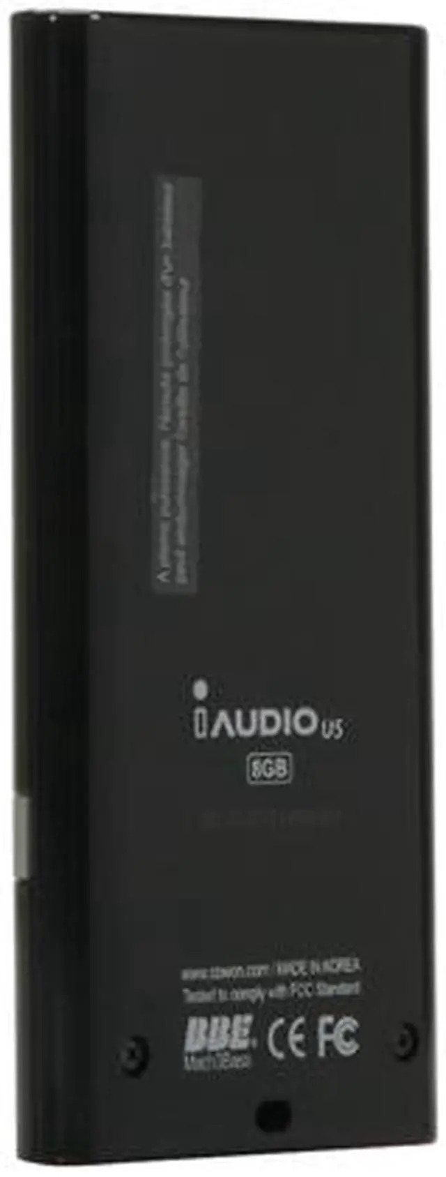 Alt view image 5 of 13 - COWON iAUDIO U5 1.8" Black and Silver 8GB MP3 Player