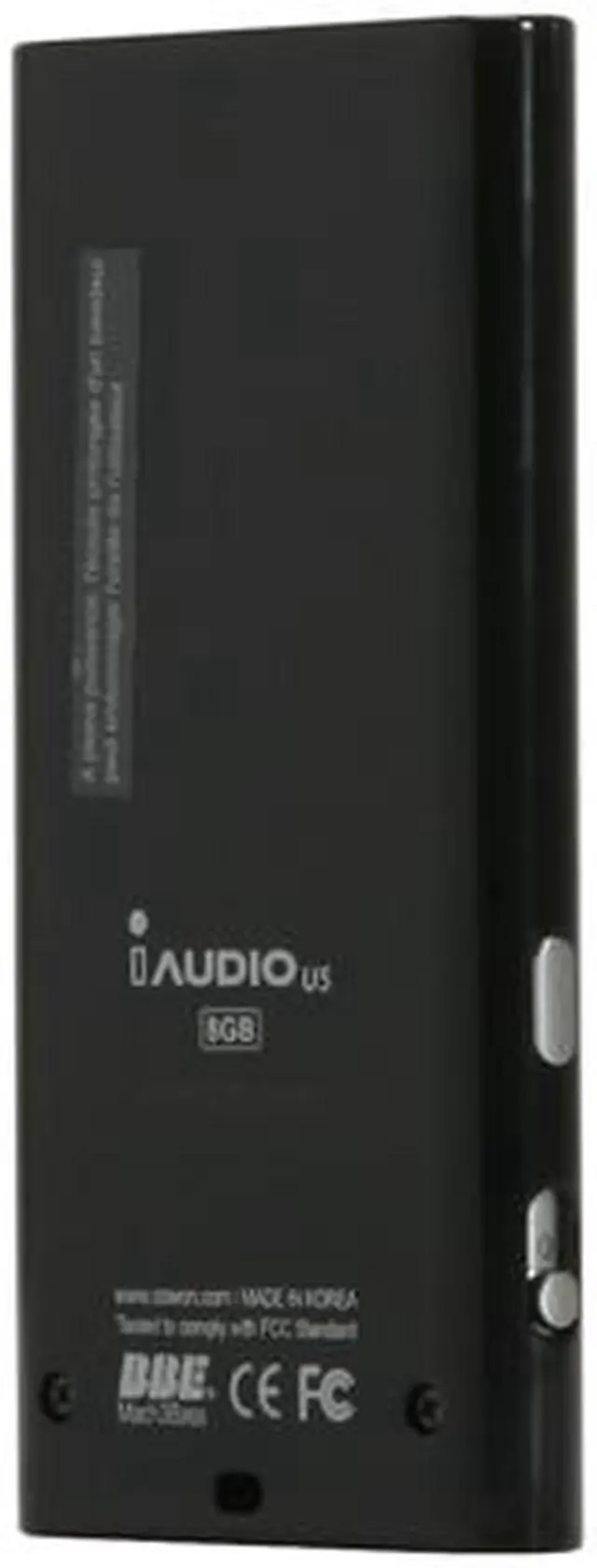 Alt view image 7 of 13 - COWON iAUDIO U5 1.8" Black and Silver 8GB MP3 Player
