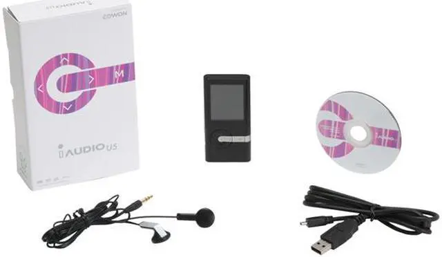 Alt view image 13 of 13 - COWON iAUDIO U5 1.8" Black and Silver 8GB MP3 Player