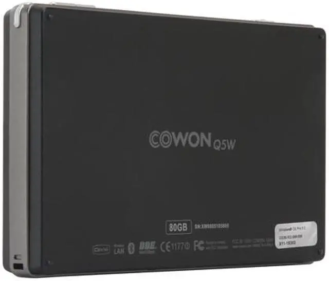 Alt view image 5 of 13 - COWON 5" Dark Navy 80GB MP3 / MP4 Player Q5W-80DN