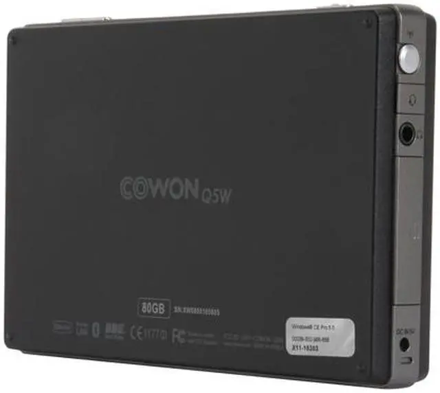 Alt view image 7 of 13 - COWON 5" Dark Navy 80GB MP3 / MP4 Player Q5W-80DN