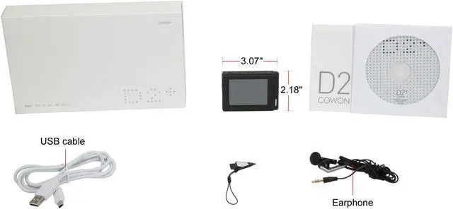 Alt view image 5 of 5 - COWON D2+ 2.5" Black 16GB MP3 / MP4 Player