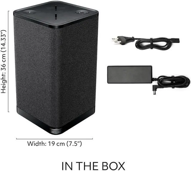 Alt view image 7 of 8 - Ultimate Ears HYPERBOOM Portable Bluetooth Party Speaker - Black