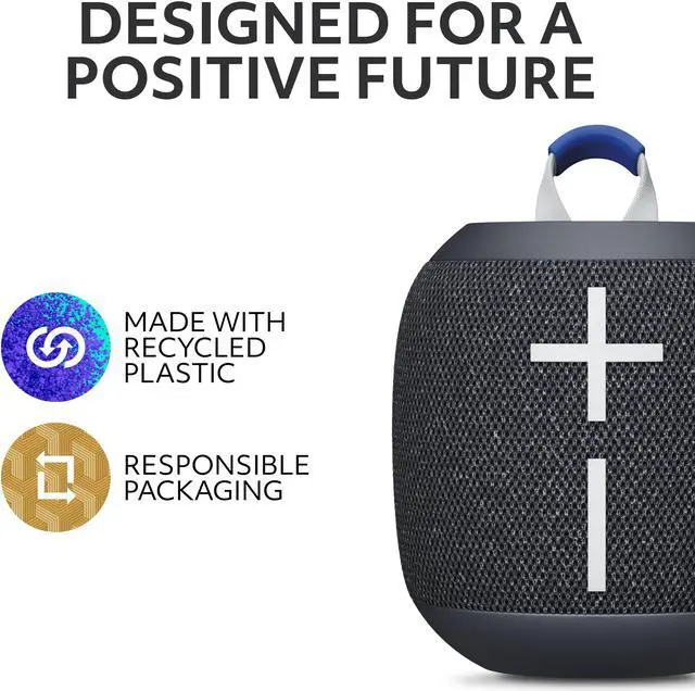 Alt view image 6 of 8 - Ultimate Ears WONDERBOOM 4 Wireless Bluetooth Speaker - Black