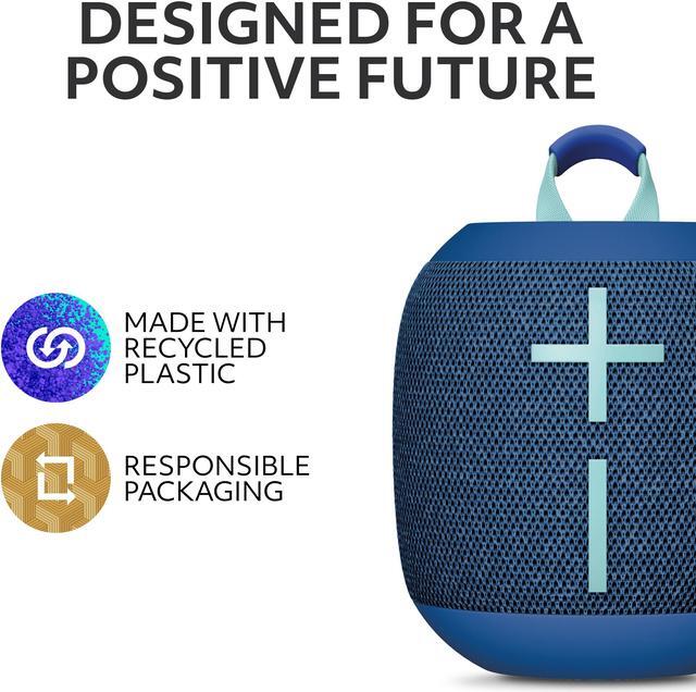 Alt view image 6 of 8 - Ultimate Ears WONDERBOOM 4 Wireless Bluetooth Speaker - Blue