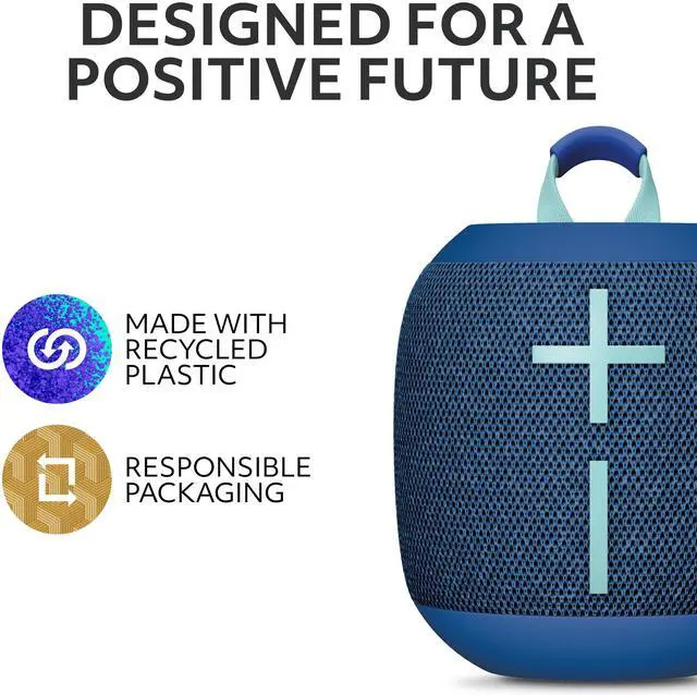Alt view image 6 of 8 - Ultimate Ears WONDERBOOM 4 Wireless Bluetooth Speaker - Blue